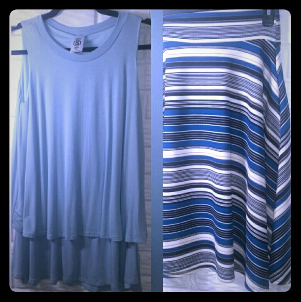 Agnes and Dora XS Bundle Tank & Midi Skirt